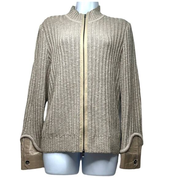 St. John Sweaters St Johns Knit Sweater Full Zip Silk Rayon Wool